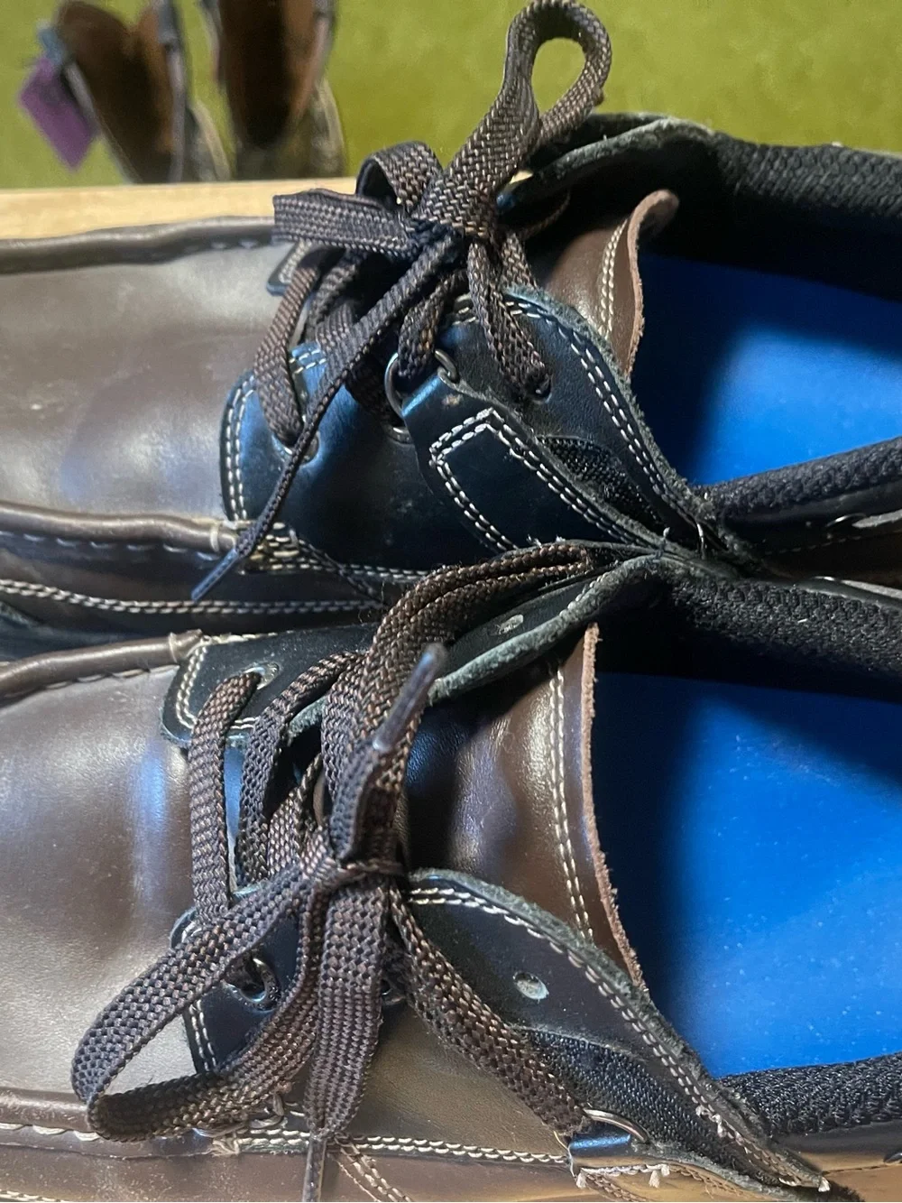 Orthofeet 422 Baton Rouge Brown Black Diabetic Men's Leather Shoes Size 10 D